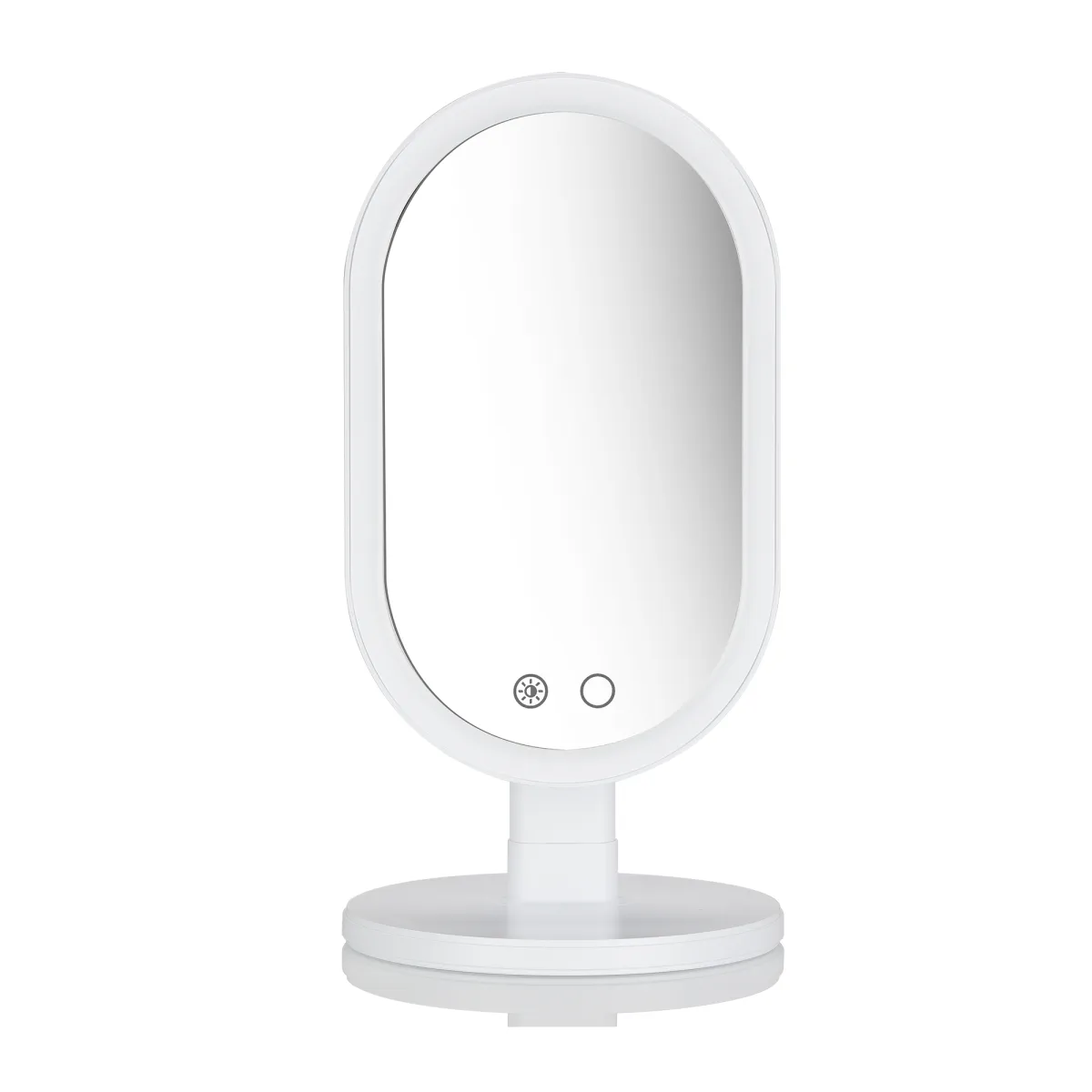 Rechargeable Oval LED Mirror