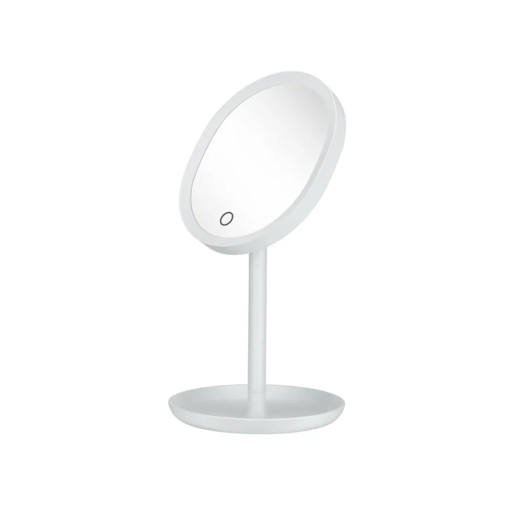 Oval Battery-Operated LED Table Mirror